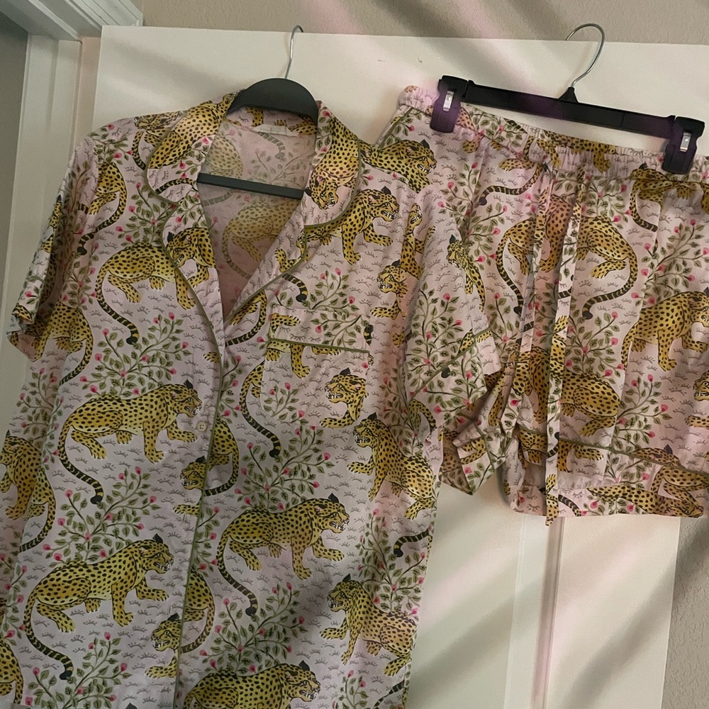 Printfresh Bagheera SHORTS SET Pajama Set - Pink Bagheera  SIZE L
